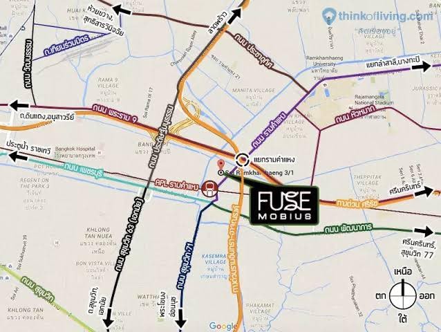 เพียง 550 เมตร เดินถึง   Airport link รามคำแหง ราคาถูกมาก  เพียง 2.1 ล้าน เท่านั้น